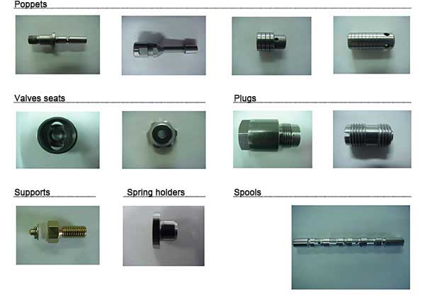 Small diameter parts (examples)